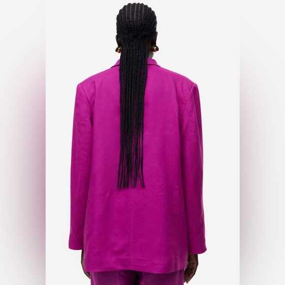 NWT H&M linen blend jacket - Picture 3 of 5